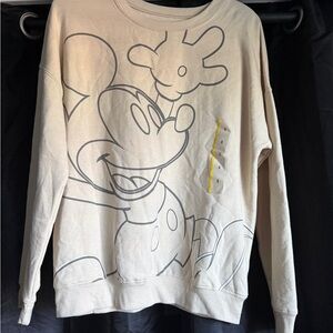 Disney Cream Mickey Mouse Sweatshirt